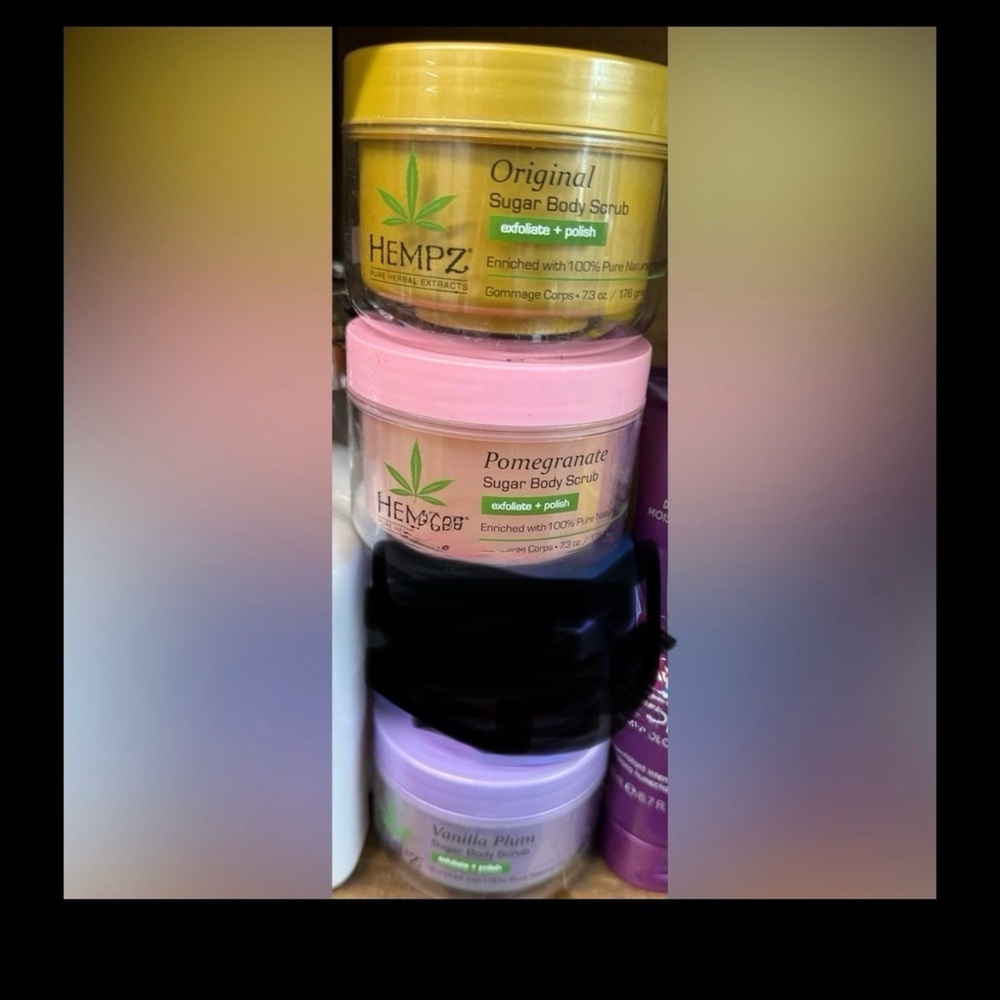 New Set of 3/Hempz sugar body scrub